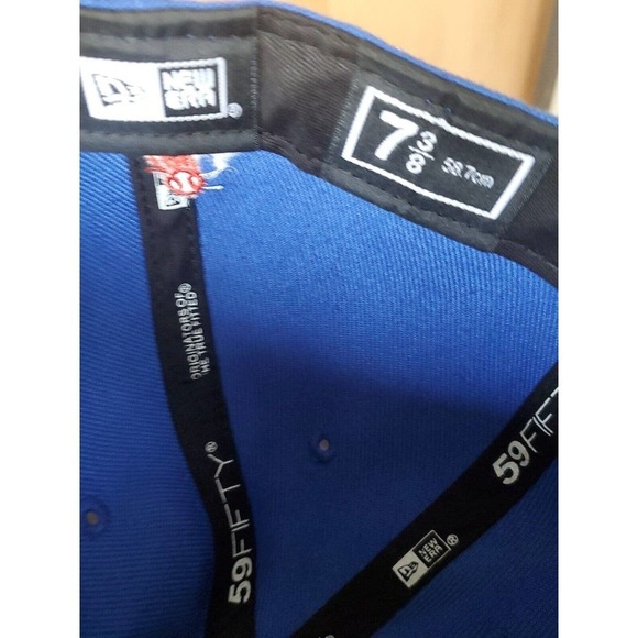 Los Angeles Dodgers Men's New Era 59FIFTY LA Logo MLB Baseball. 7 3/8 - Picture 9 of 10